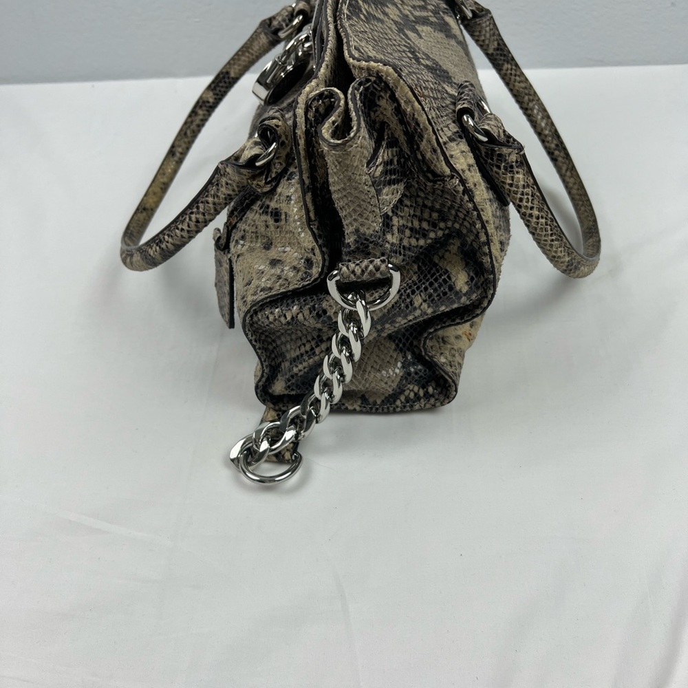 Michael Kors Hamilton Beige Python Snake Handbag - image 4